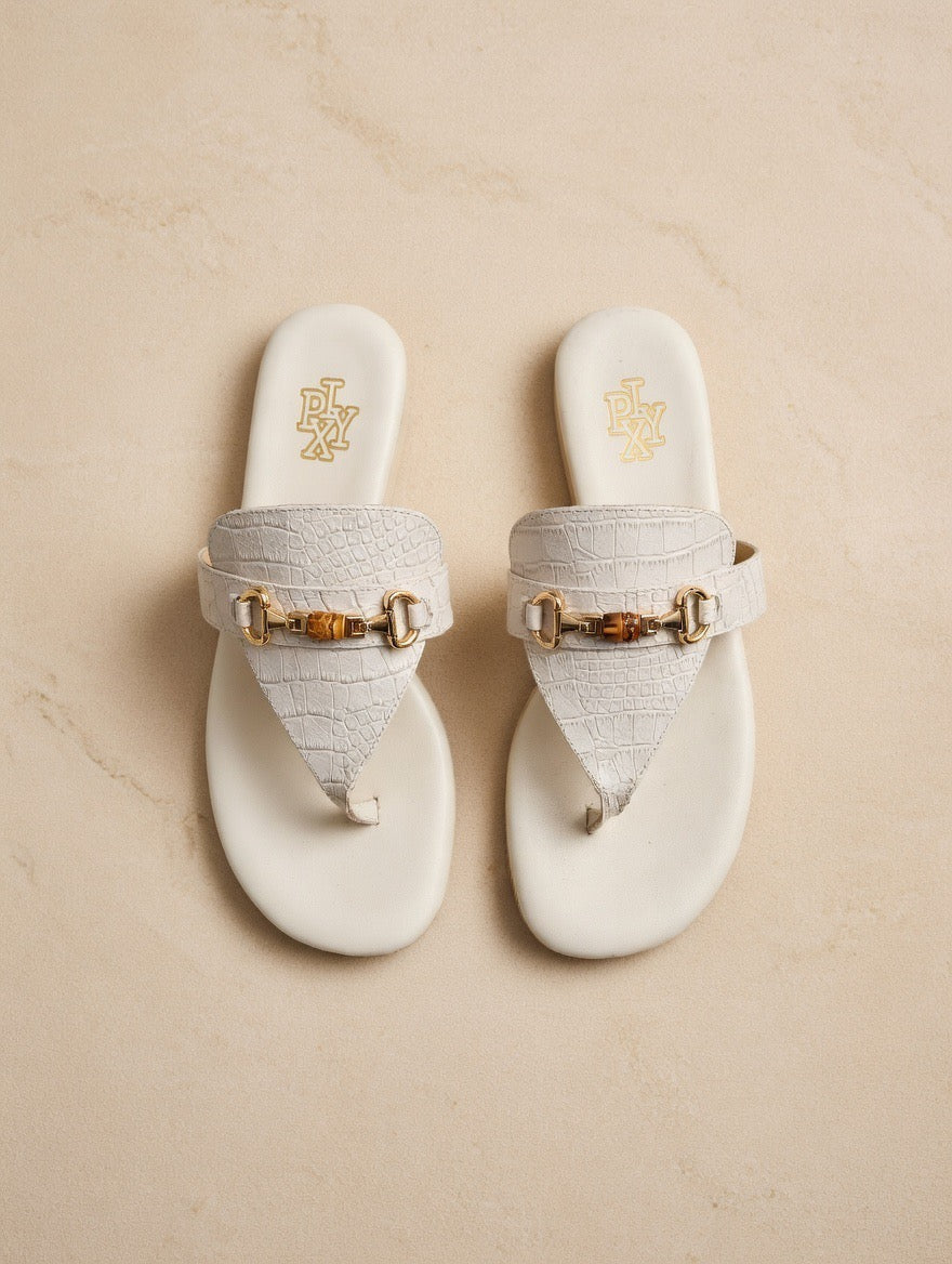 Genuine leather slippers