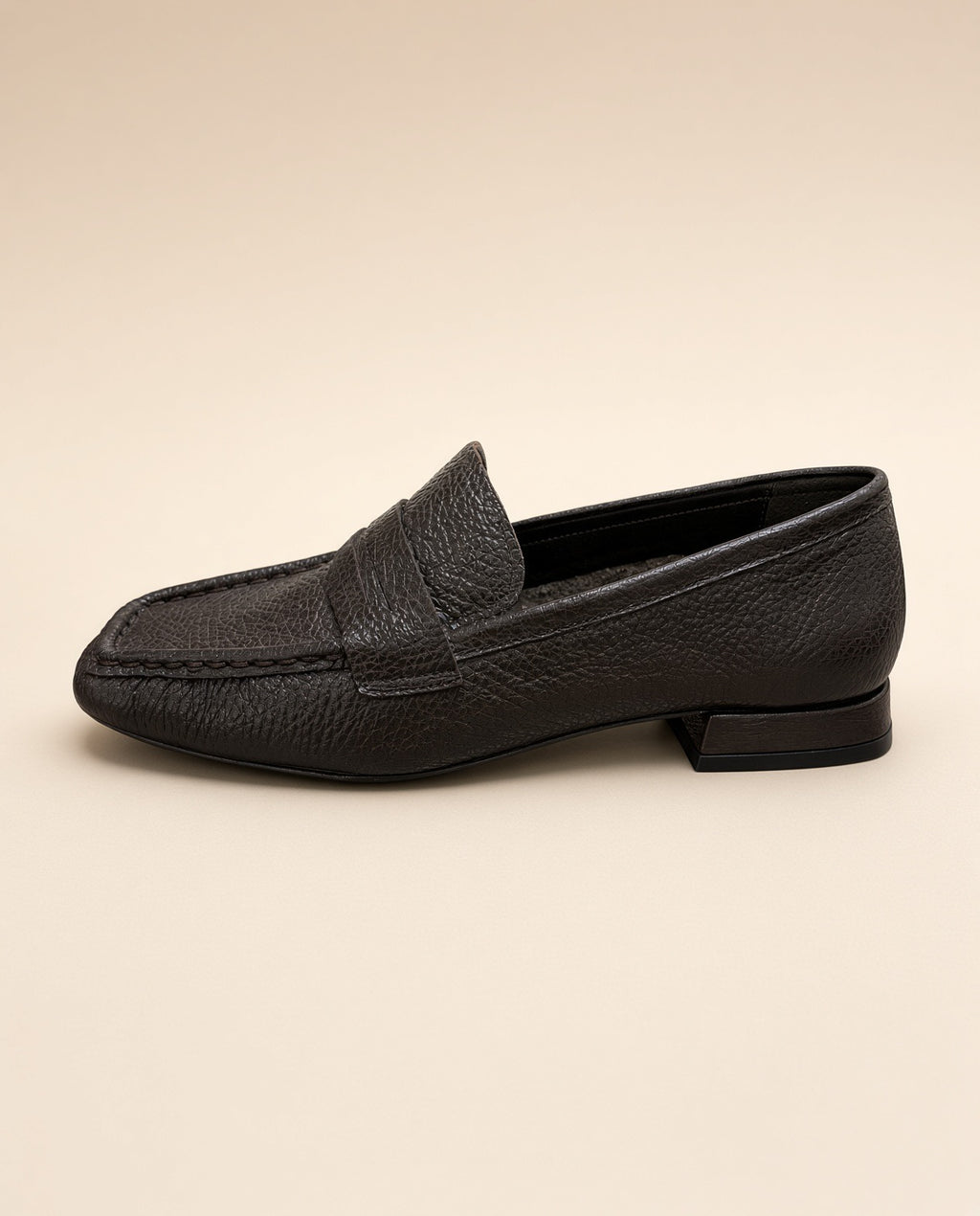 Dark Brown Leather Penny Loafers