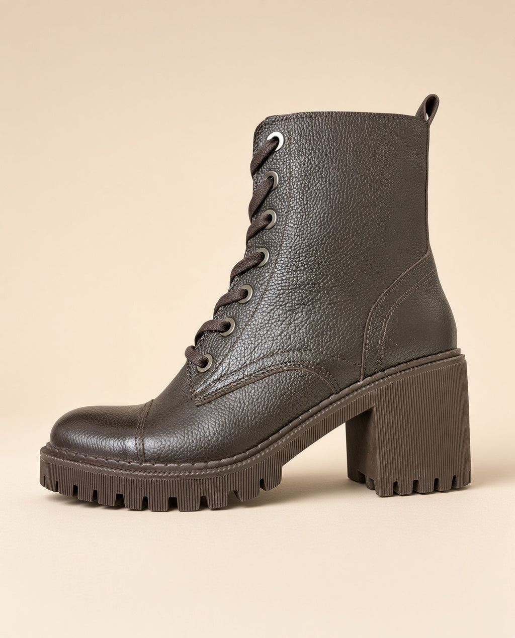 Genuine Leather Brown Ankle Boots